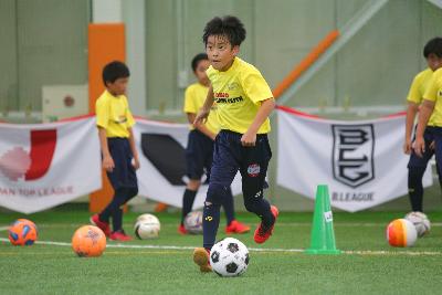 キッズチャレンジ サッカーの様子（前回開催時）