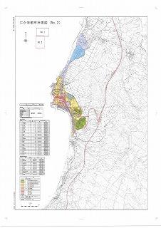 にかほ市象潟地区の都市計画図 詳細は以下