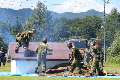 令和7年度秋田県総合防災訓練の様子